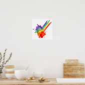 RAINBOW CLOUD -.png Poster (Küche)