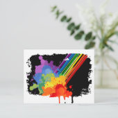 RAINBOW CLOUD -.png Postkarte (Stehend Vorderseite)