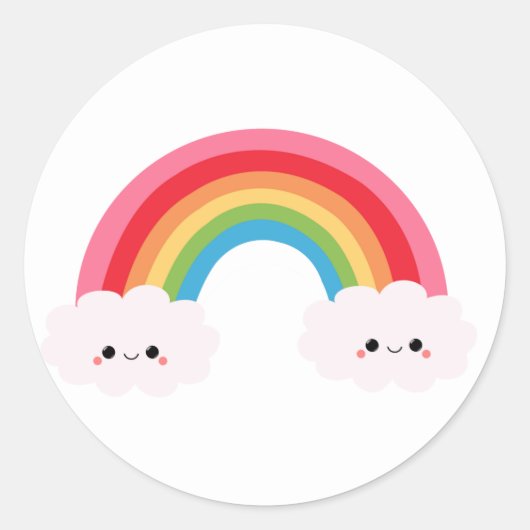 Rainbow Cloud Stickers (Vorderseite)