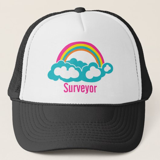 Rainbow Cloud Surveyor Truckerkappe (Vorderseite)