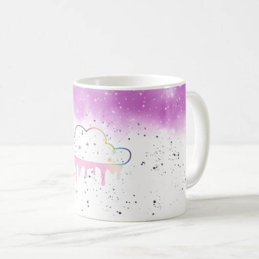 Rainbow Cloud-Tasse Kaffeetasse (VorderseiteRechts)