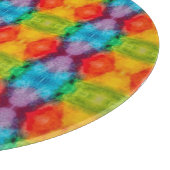 Rainbow Cloud Watercolor Art Schneidebrett (Ecke)