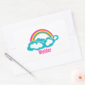Rainbow Cloud Welder Rechteckiger Aufkleber (Umschlag)
