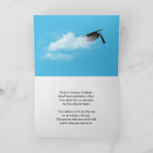 Rainbow Clouds 2026 Black Graduation Hats Karte (Innenseite)