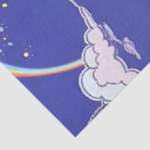 Rainbow Clouds and Confetti Birthday Gift Wrap Seidenpapier (Detail)