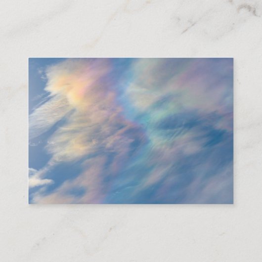 Rainbow Clouds Beruflich Dankeschön Karten (Rückseite)