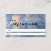 Rainbow Clouds Berufliche Ernennungskarten Terminkarte (Vorderseite)