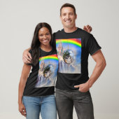 Rainbow Clouds Disco Ball T-Shirt (Unisex)