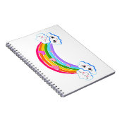Rainbow Clouds Foto Notebook Notizblock (Rechte Seite)