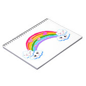 Rainbow Clouds Foto Notebook Notizblock (Linke Seite)