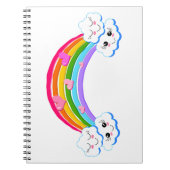 Rainbow Clouds Foto Notebook Notizblock (Vorderseite)
