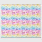 Rainbow Clouds Geschenkpapier (Flach)