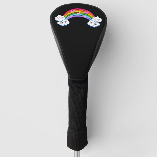 Rainbow Clouds Golf Club Cover Headcover (Vorderseite)