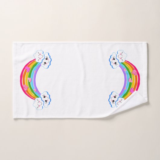Rainbow Clouds Handtuchhandtuch Set (Handtuch)