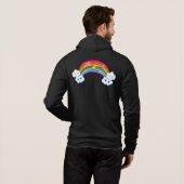 Rainbow Clouds Hoodie (Schwarz voll)