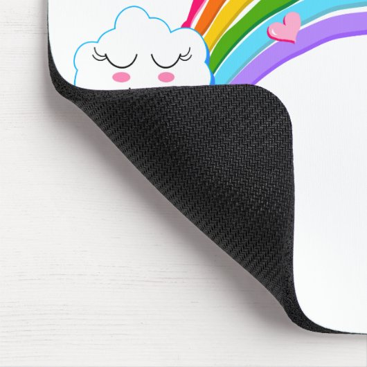Rainbow Clouds Mouse Pad Mousepad (Ecke)