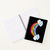 Rainbow Clouds Notebook Notizblock (Innenseite)