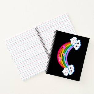 Rainbow Clouds Notebook Notizblock