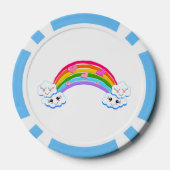 Rainbow Clouds Poker Chips (Rückseite)