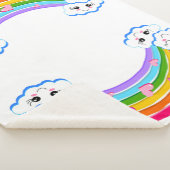 Rainbow Clouds Sherpa Blanket Sherpadecke (3/4)