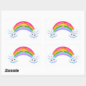 Rainbow Clouds Stickers (Blatt)
