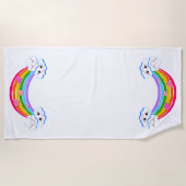 Rainbow Clouds Strandtuch (Vorderseite)
