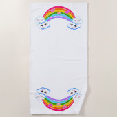 Rainbow Clouds Strandtuch (Vorderseite)
