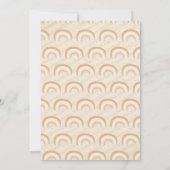 Rainbow Clouds Striped Hello Little One Geburtstag Einladung (Rückseite)