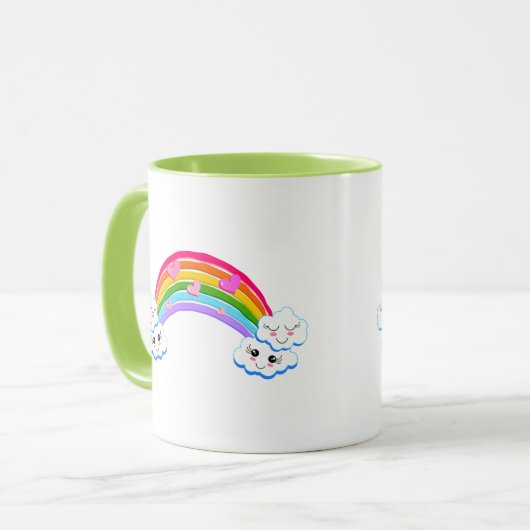 Rainbow Clouds Tasse (Vorderseite Links)