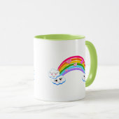 Rainbow Clouds Tasse (VorderseiteRechts)