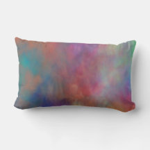 Rainbow Clouds Throw Kissen