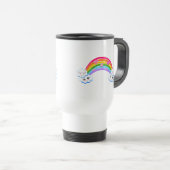 Rainbow Clouds Travel Mug Reisebecher (VorderseiteRechts)