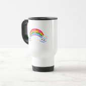 Rainbow Clouds Travel Mug Reisebecher (Vorderseite Links)