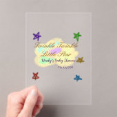 Rainbow clouds twinkle Twinkle Little Star baby Acryleinladungen (Insitu (Handheld))