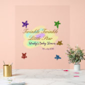 Rainbow clouds twinkle Twinkle Little Star baby Acrylschild (Hochzeit)