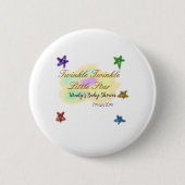 Rainbow clouds twinkle Twinkle Little Star baby Button (Vorderseite)