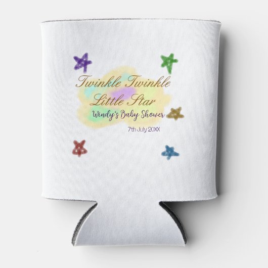 Rainbow clouds twinkle Twinkle Little Star baby Dosenkühler (Vorderseite)