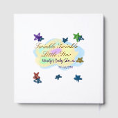 Rainbow clouds twinkle Twinkle Little Star baby Gästebuch (Rückseite)