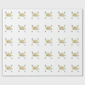 Rainbow clouds twinkle Twinkle Little Star baby Geschenkpapier (Flach)