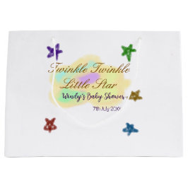 Rainbow clouds twinkle Twinkle Little Star baby Große Geschenktüte