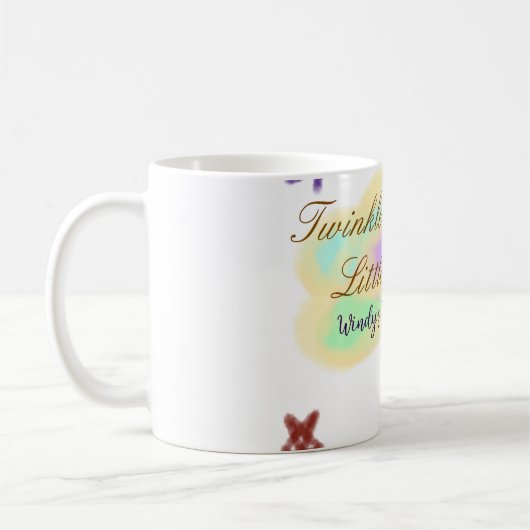 Rainbow clouds twinkle Twinkle Little Star baby Kaffeetasse (Links)