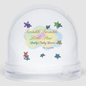 Rainbow clouds twinkle Twinkle Little Star baby Schneekugeln (Rückseite)