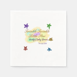 Rainbow clouds twinkle Twinkle Little Star baby Serviette