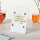 Rainbow clouds twinkle Twinkle Little Star baby Sockelschild (In SItu)