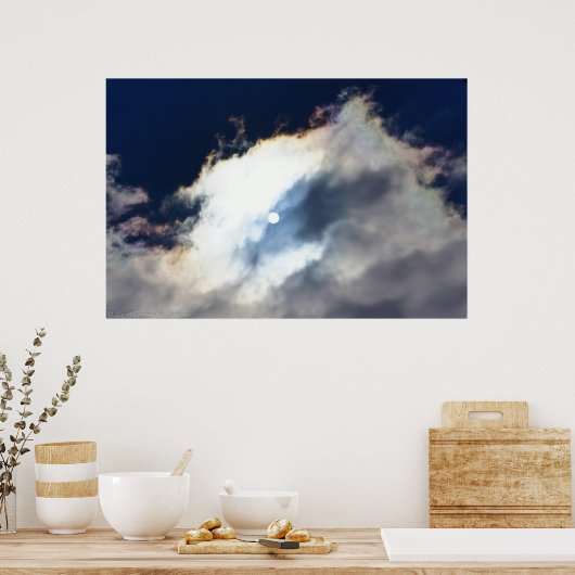 Rainbow Clouds überqueren das Sky Poster (Küche)