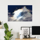 Rainbow Clouds überqueren das Sky Poster (Heimbüro)