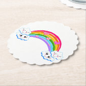 Rainbow Clouds Untersetzer (angewinkelt)