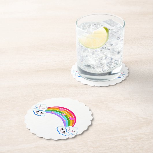 Rainbow Clouds Untersetzer (Vor Ort)