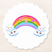 Rainbow Clouds Untersetzer (Vorderseite)