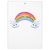Rainbow Clouds Zwischenablage Klemmbrett (Rückseite)